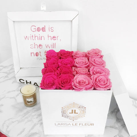 Metallic Boxed Flowers