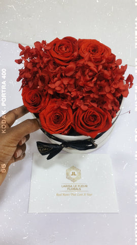 ROUND MIXED FLOWER BOX