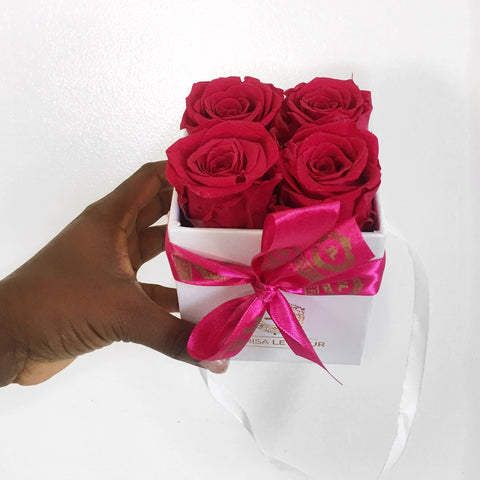 BOX OF 4 ETERNITY ROSES