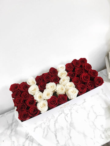 CUSTOM LETTER / NUMBER FLORAL BOX