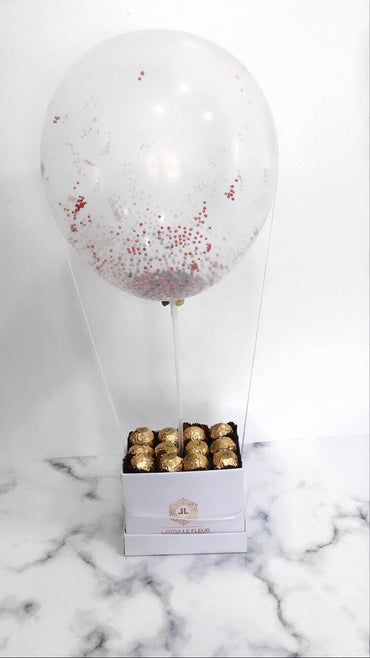 FERERRO ROCHER BOX AND CLEAR BALLON