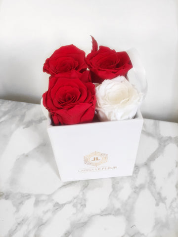 BOX OF 4 ETERNITY ROSES